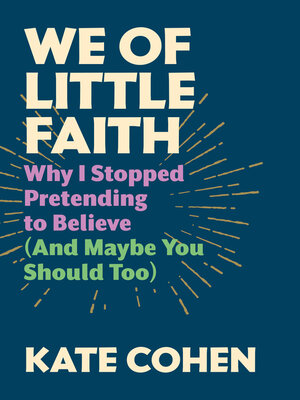 cover image of We of Little Faith